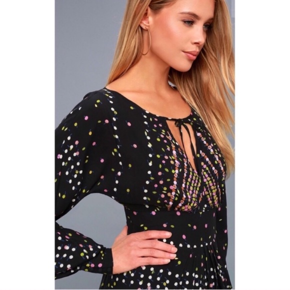 Free People Coryn Printed Cutout back Skater Dress - Picture 4 of 5